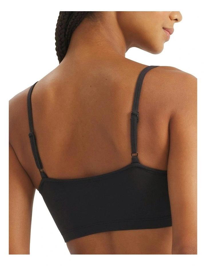 2 Pack Active Modal Comfort Wirefree Bralette With Cotton in Black/White image 3