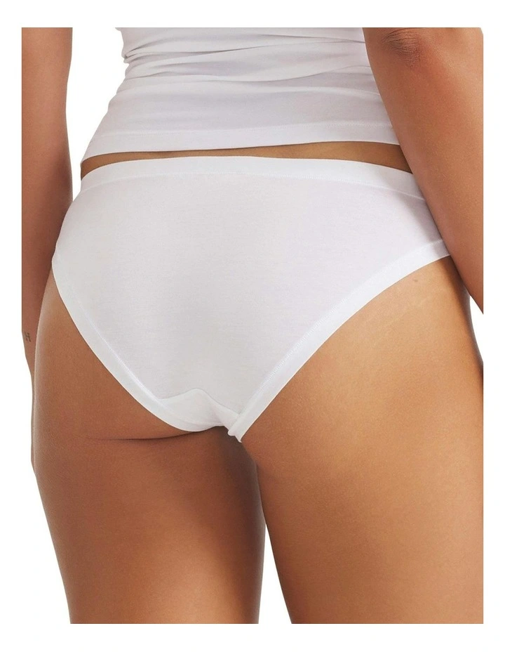 2 Pack Active Modal Comfort Bikini Brief Underwear in Black/White image 3