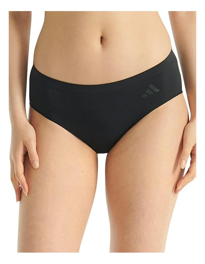 3 Pack Active Seamless Hipster Brief Underwear in Black image 2