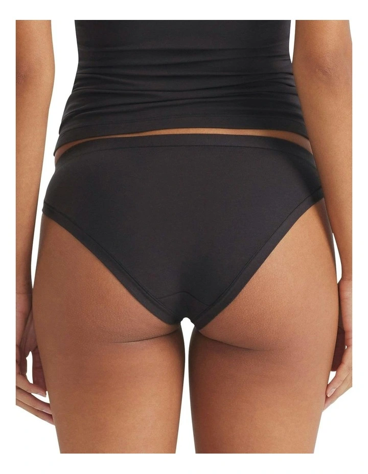 2 Pack Active Modal Comfort Bikini Brief Underwear in Black image 3