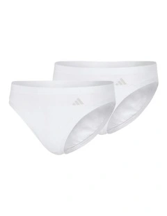 2 Pack Active Modal Comfort Bikini Brief Underwear in White