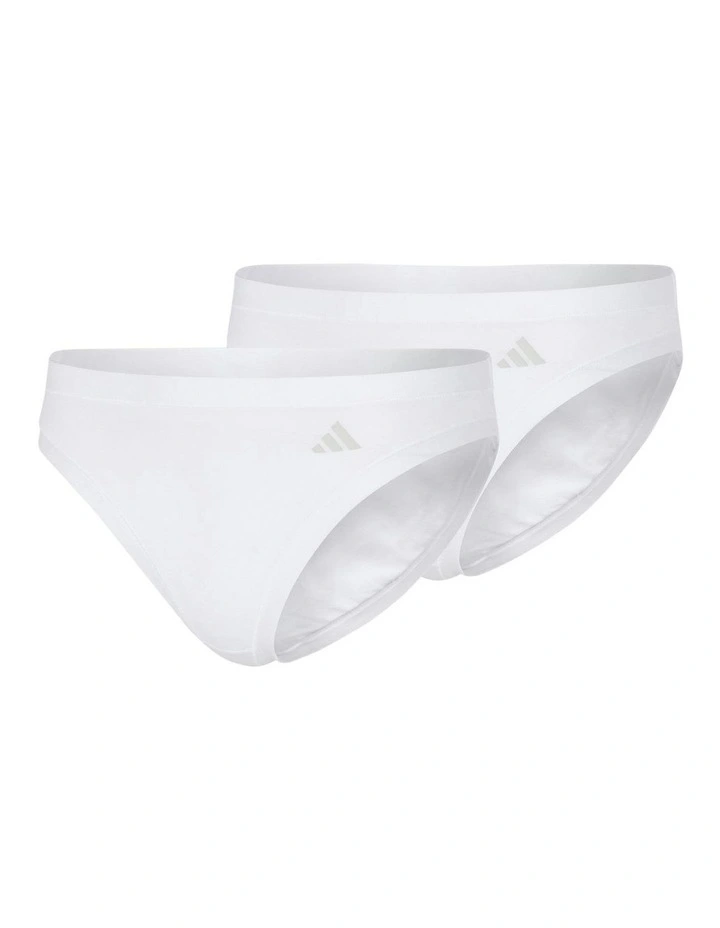 2 Pack Active Modal Comfort Bikini Brief Underwear in White image 1