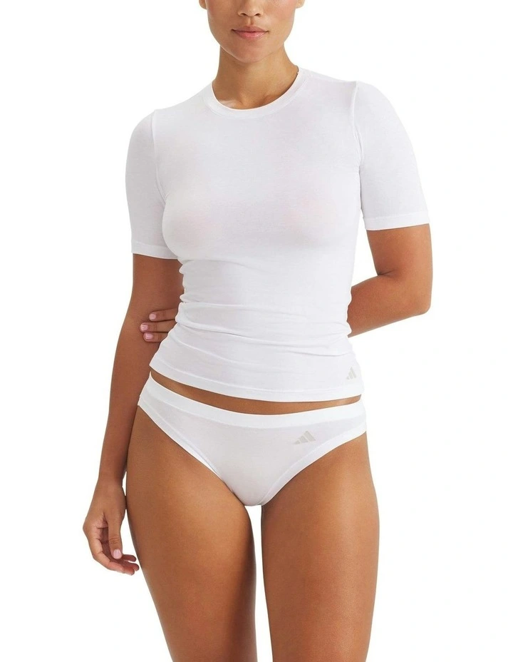 2 Pack Active Modal Comfort Bikini Brief Underwear in White image 5