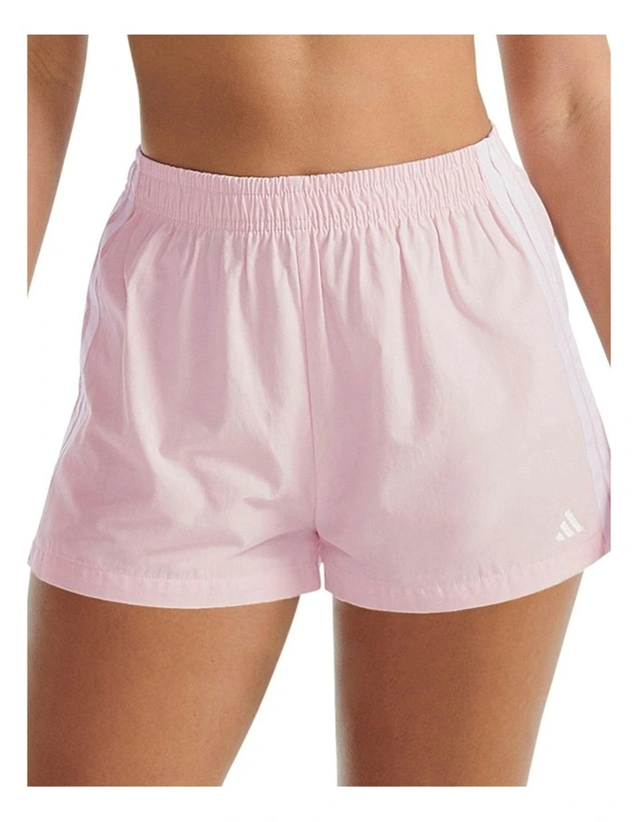 Active Essentials Cotton 3 Stripes Woven Boxer Underwear in Clear Pink image 1
