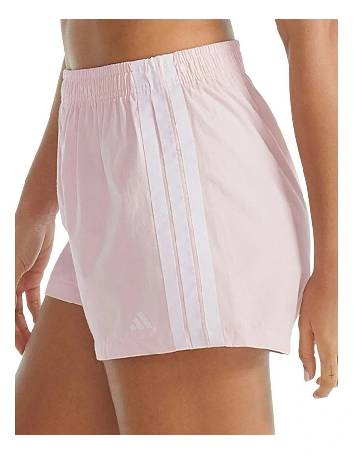Active Essentials Cotton 3 Stripes Woven Boxer Underwear in Clear Pink image 3