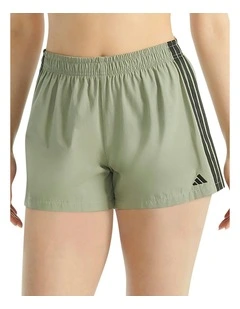 Active Essentials Cotton 3 Stripes Woven Boxer Underwear in Silver Pebble