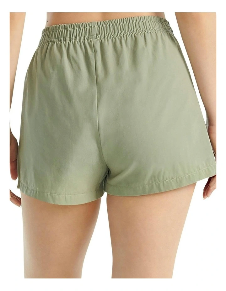 Active Essentials Cotton 3 Stripes Woven Boxer Underwear in Silver Pebble image 2