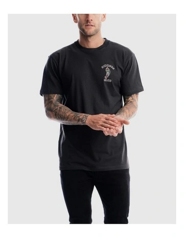 Sinners Club Tee in Charcoal