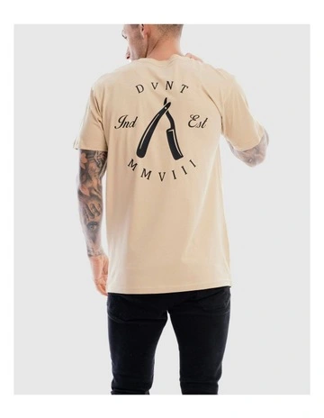 Rough Cuts Tee in Camel
