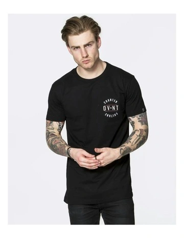 C.C Badge Tee in Black