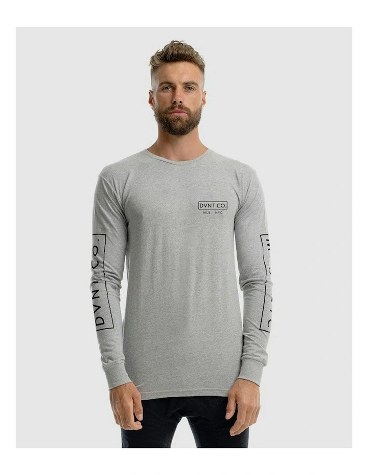 NYC Long Sleeve Tee in Grey Marle image 1