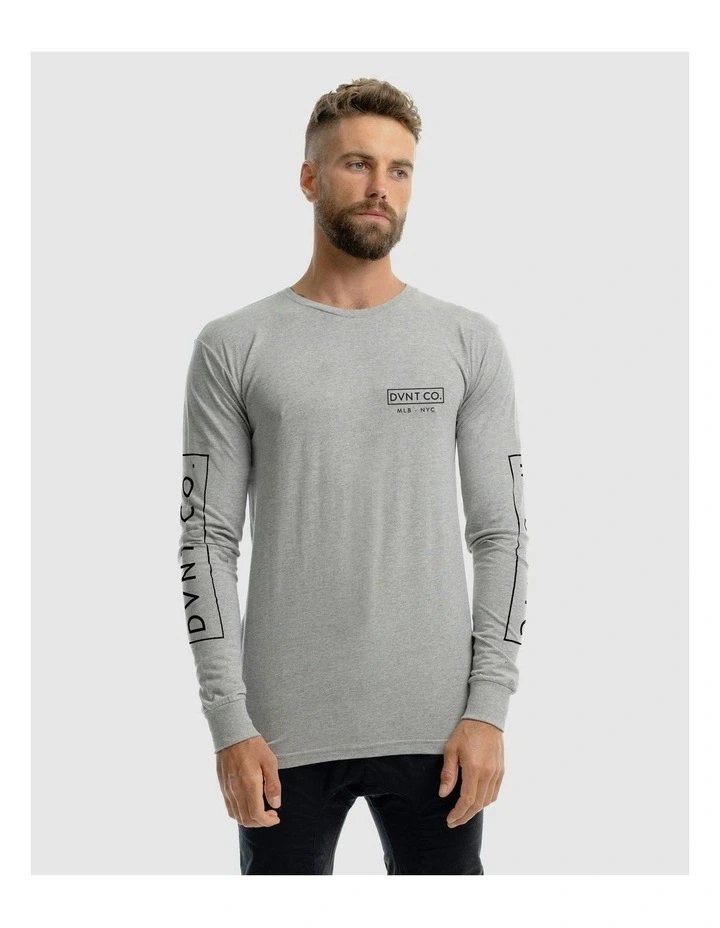 NYC Long Sleeve Tee in Grey Marle image 3