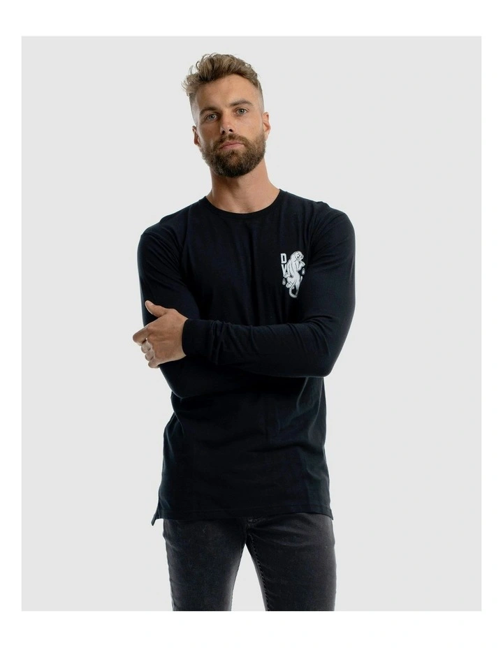Panther Long Sleeve Tee in Black image 4