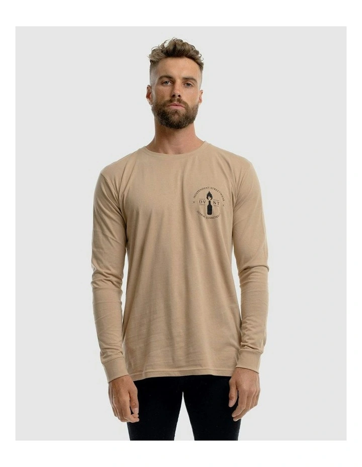 Emblem 2.0 Long Sleeve Tee in Camel image 1