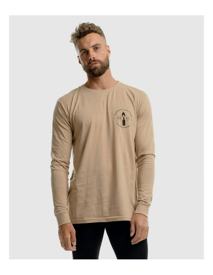 Emblem 2.0 Long Sleeve Tee in Camel image 4