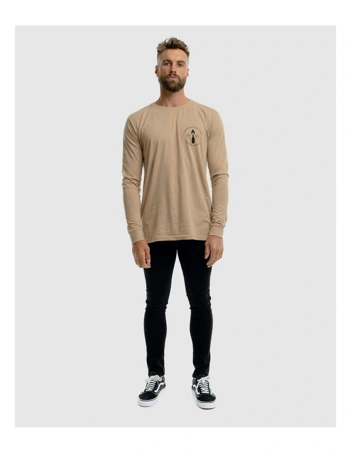 Emblem 2.0 Long Sleeve Tee in Camel image 7