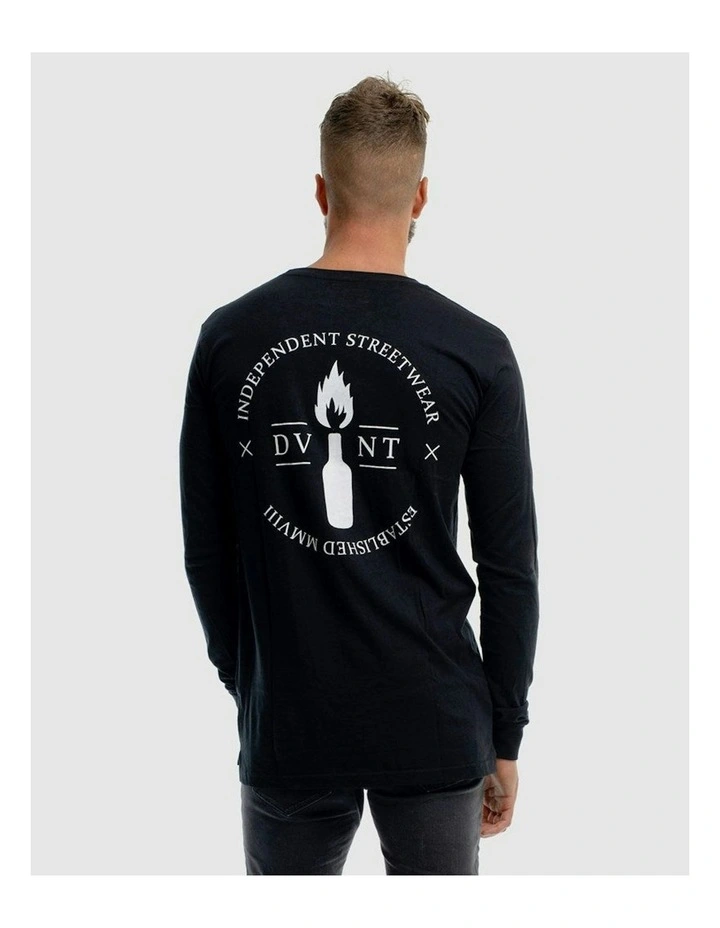 Emblem 2.0 Long Sleeve Tee in Black image 2