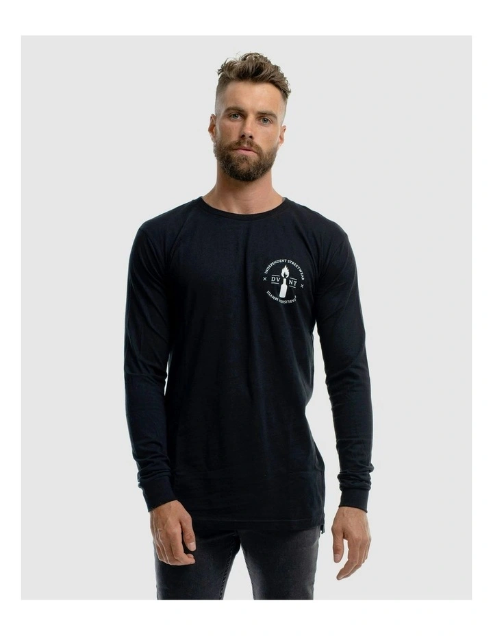Emblem 2.0 Long Sleeve Tee in Black image 5