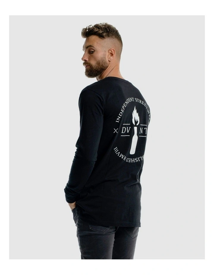 Emblem 2.0 Long Sleeve Tee in Black image 6