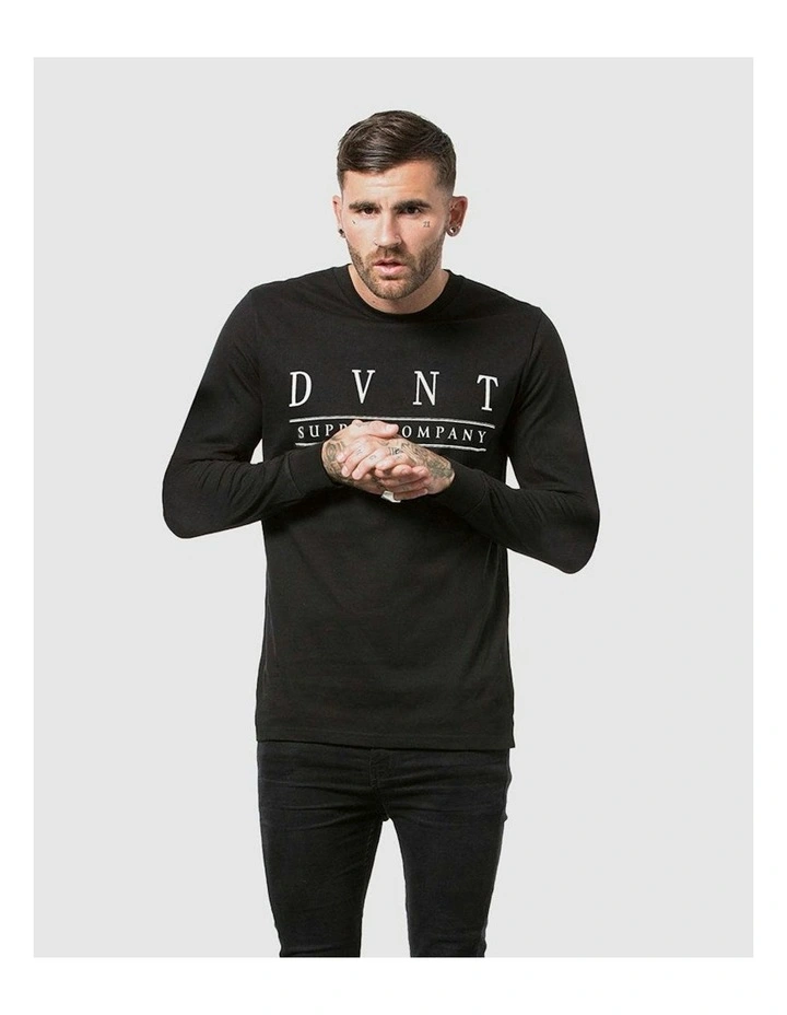 Deluxe Long Sleeve Tee in Black image 1