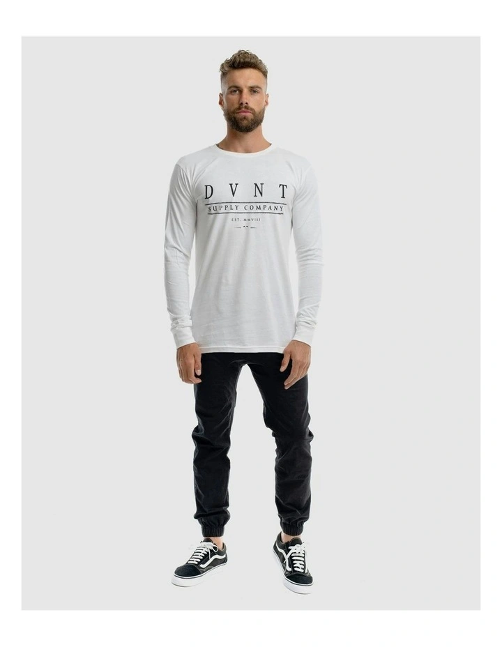 Deluxe Long Sleeve Tee in White image 5