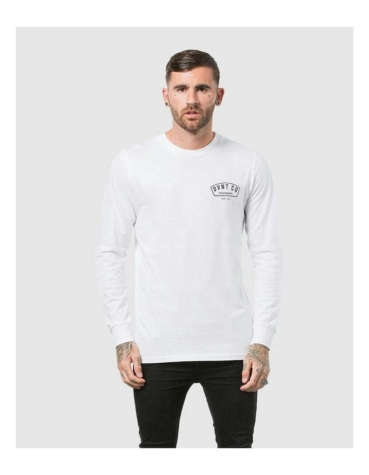 Bailey Long Sleeve Tee in White image 1