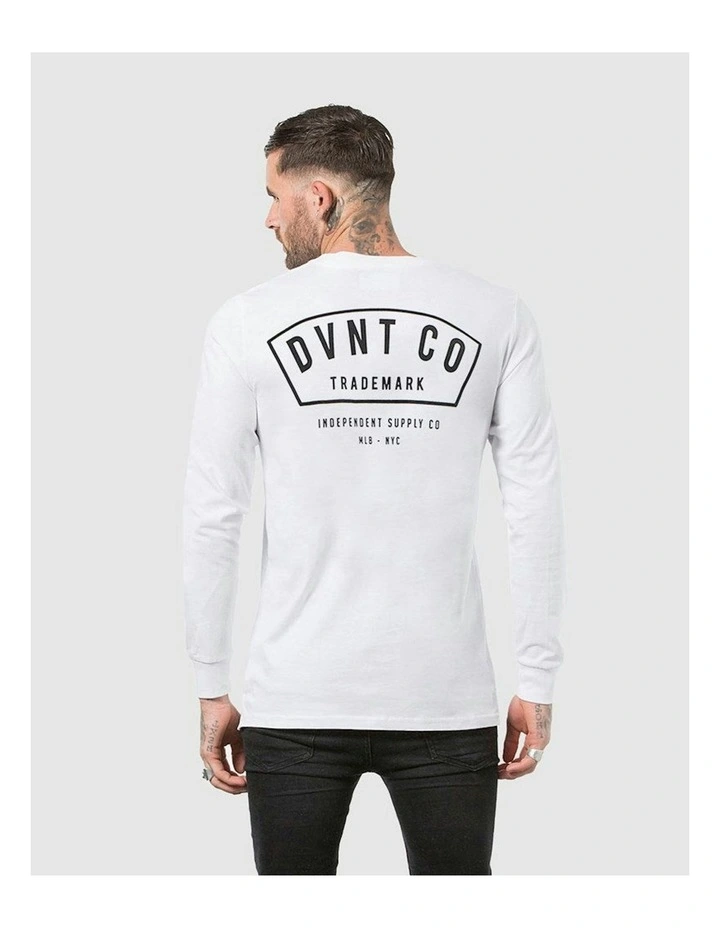 Bailey Long Sleeve Tee in White image 2