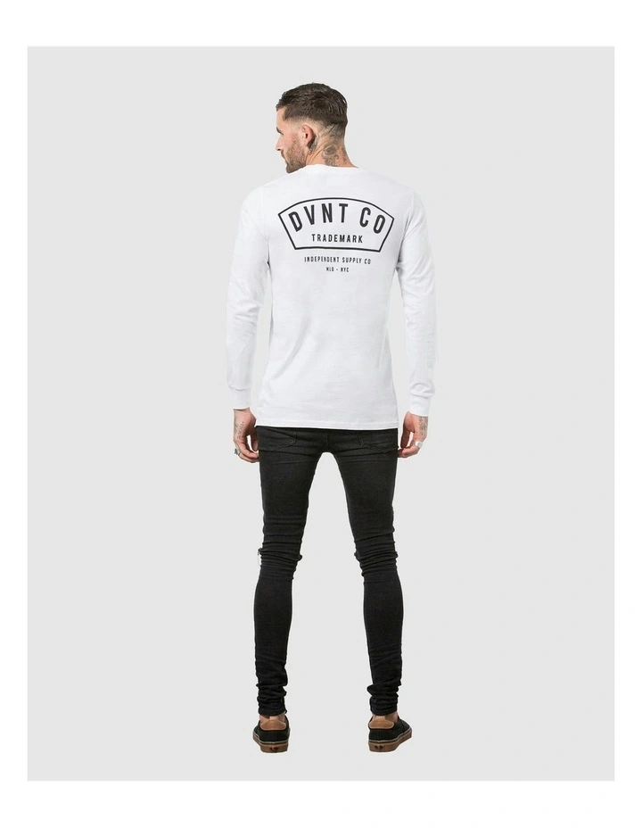 Bailey Long Sleeve Tee in White image 6