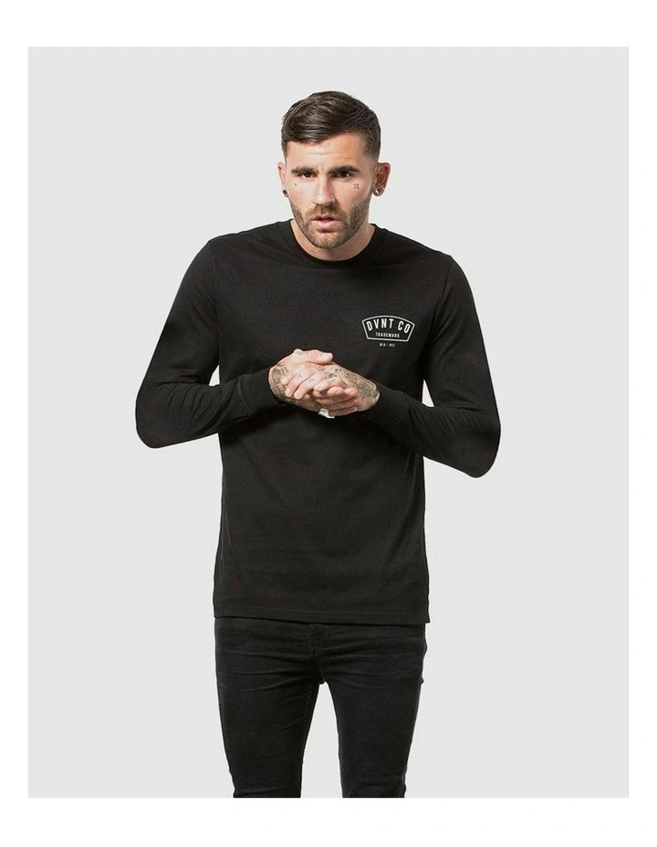 Bailey Long Sleeve Tee in Black image 3