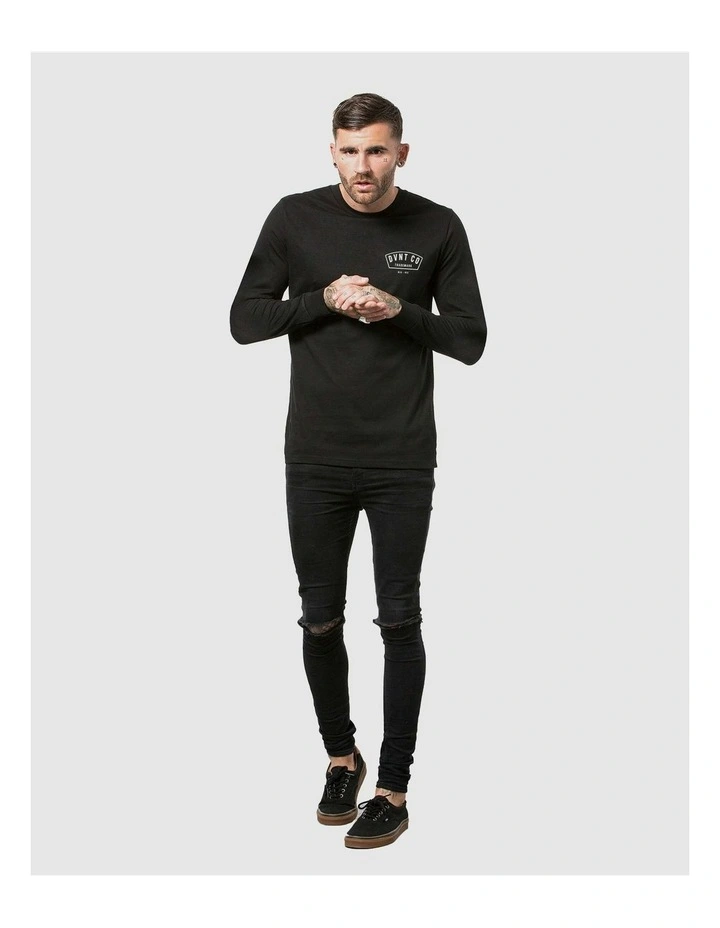 Bailey Long Sleeve Tee in Black image 5