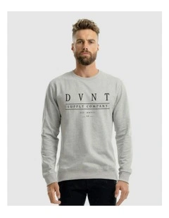 Deluxe Crewneck Knitwear in Grey Marle