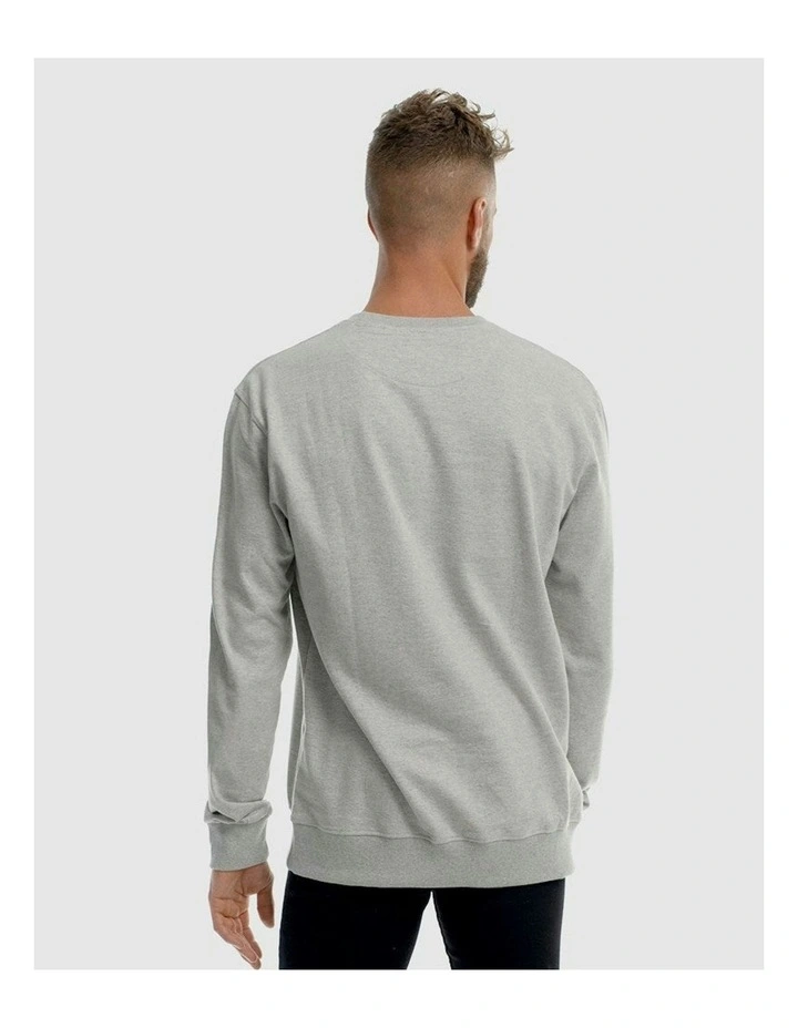 Deluxe Crewneck Knitwear in Grey Marle image 2