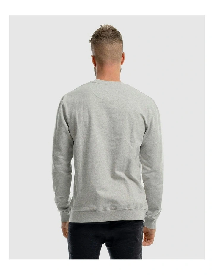Deluxe Crewneck Knitwear in Grey Marle image 4