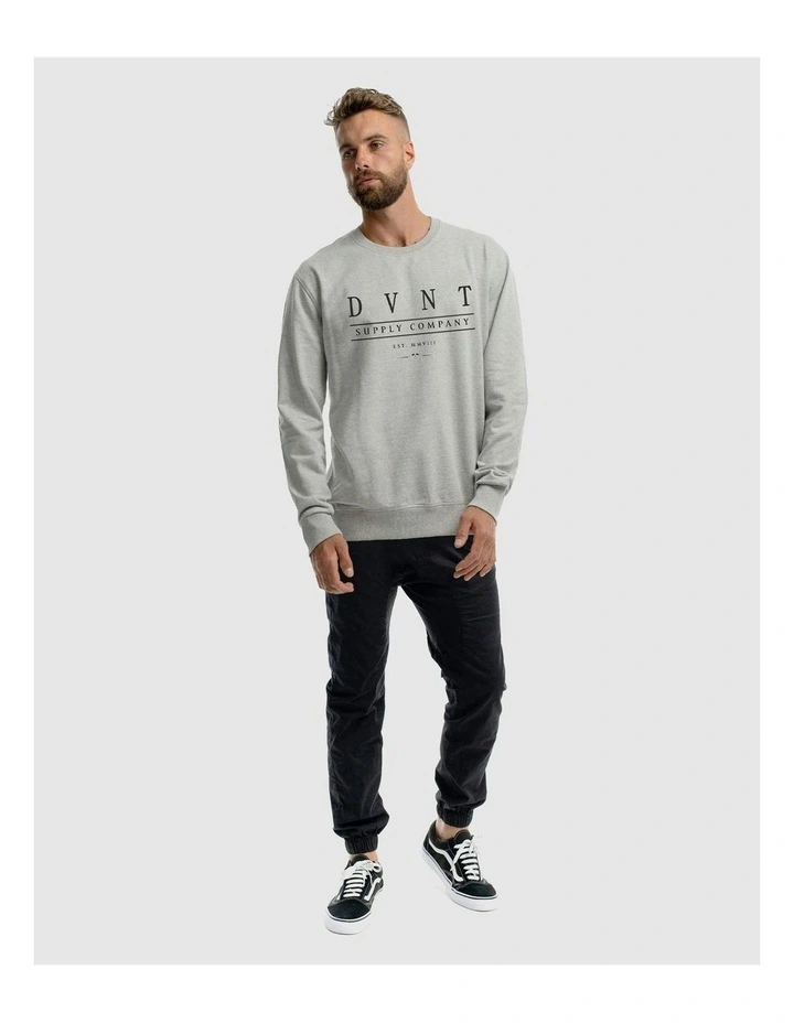 Deluxe Crewneck Knitwear in Grey Marle image 5