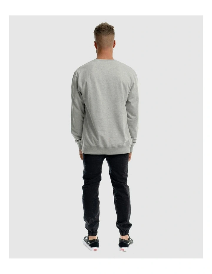 Deluxe Crewneck Knitwear in Grey Marle image 6