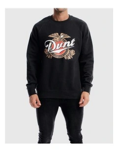 Vintage Craft Crewneck Sweater in Black
