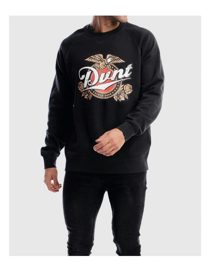 Vintage Craft Crewneck Sweater in Black image 4