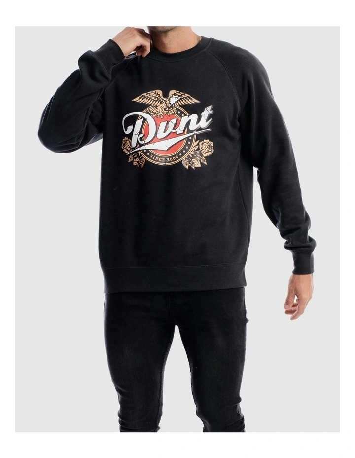 Vintage Craft Crewneck Sweater in Black image 6