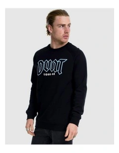 Tour 08 Crewneck Sweater in Black