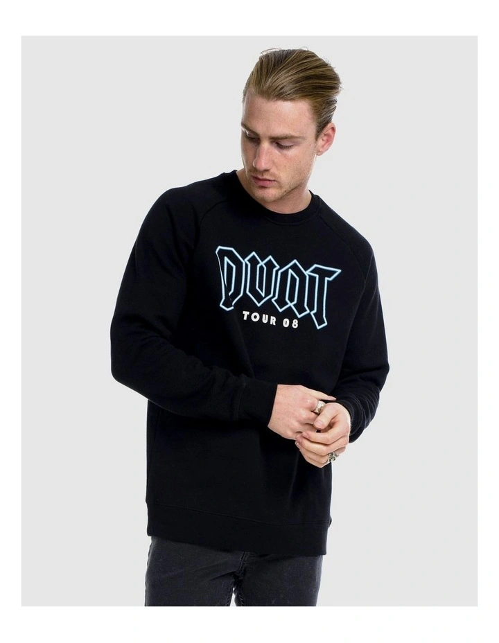 Tour 08 Crewneck Sweater in Black image 4
