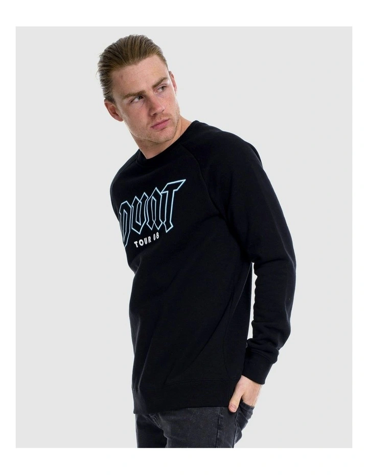 Tour 08 Crewneck Sweater in Black image 5