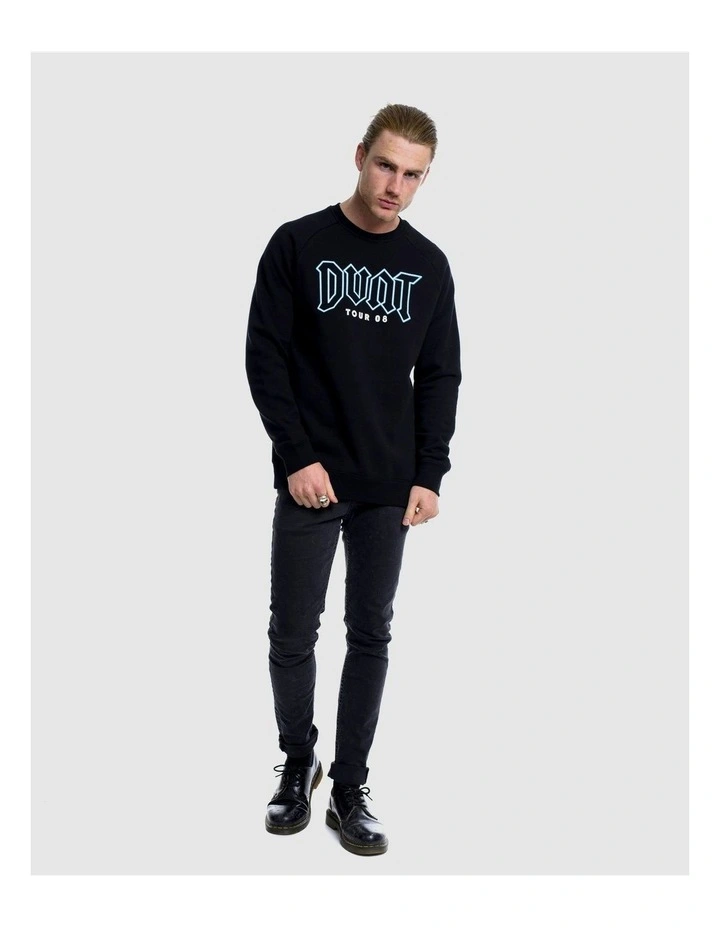 Tour 08 Crewneck Sweater in Black image 7