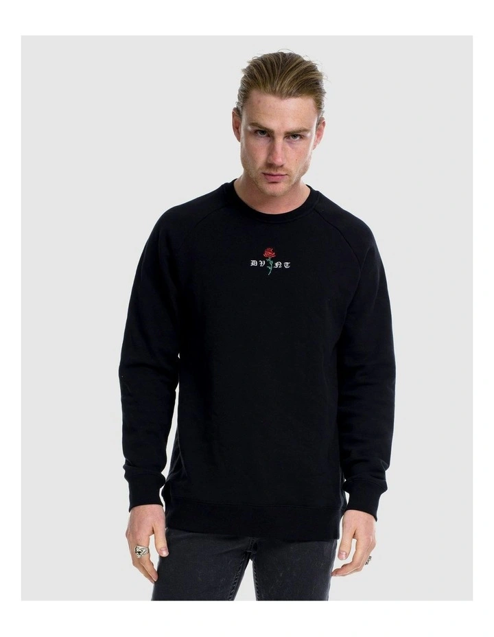 Barbed Crewneck Sweater in Black image 4