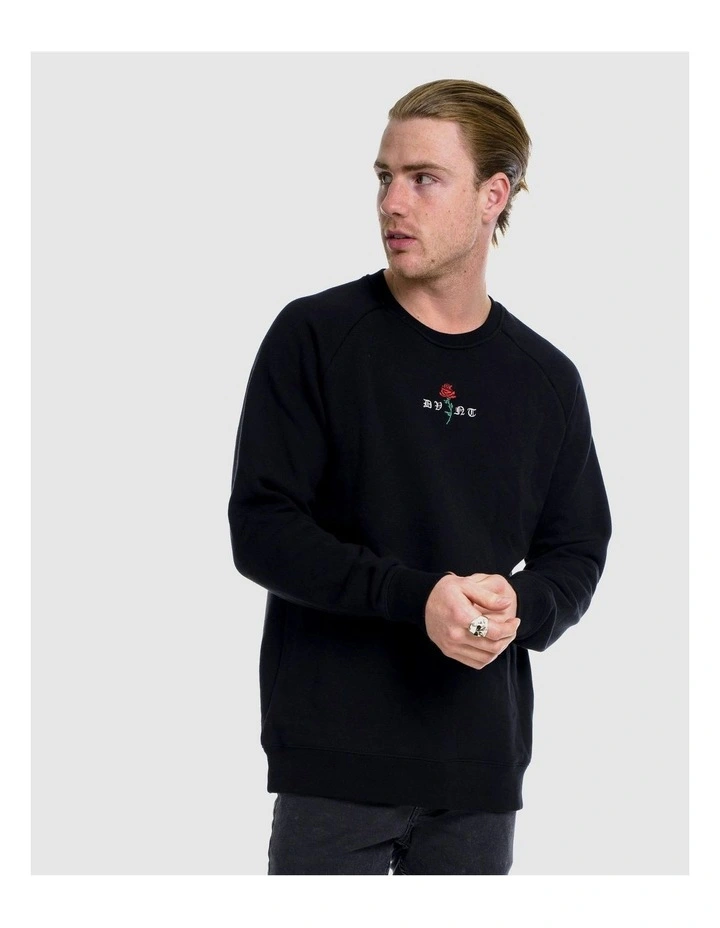 Barbed Crewneck Sweater in Black image 6