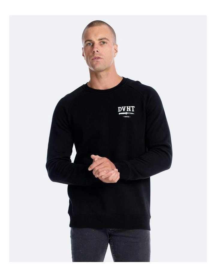 Switchblade Crewneck Sweater in Black image 1