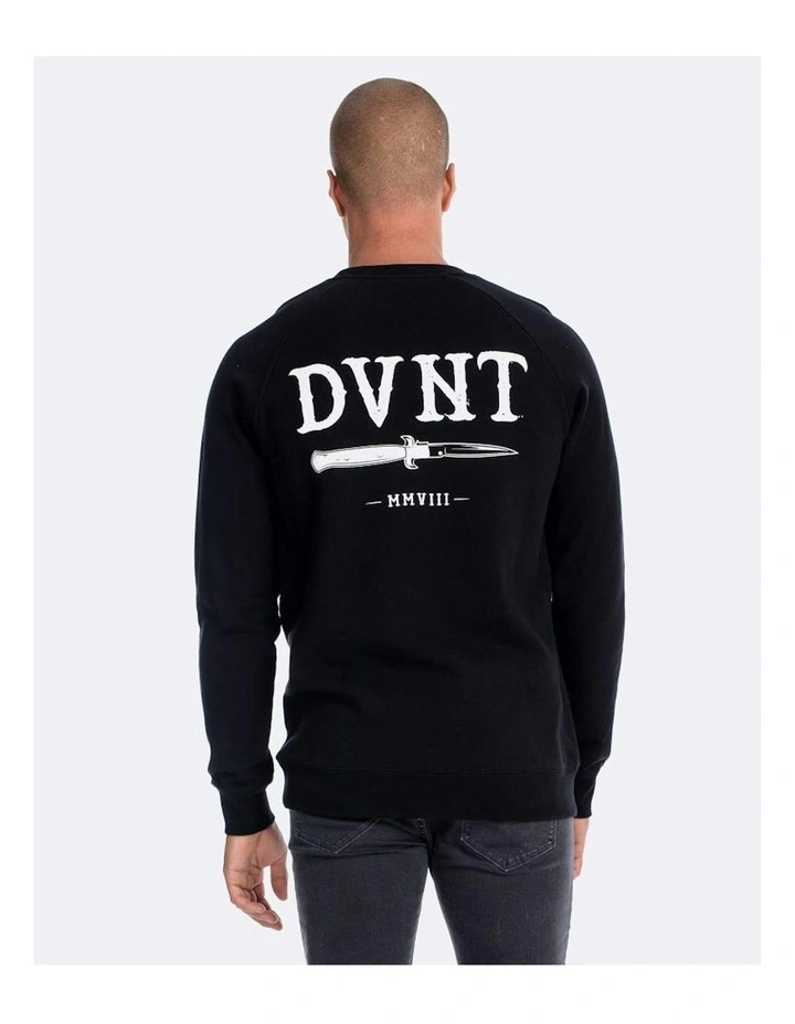 Switchblade Crewneck Sweater in Black image 2