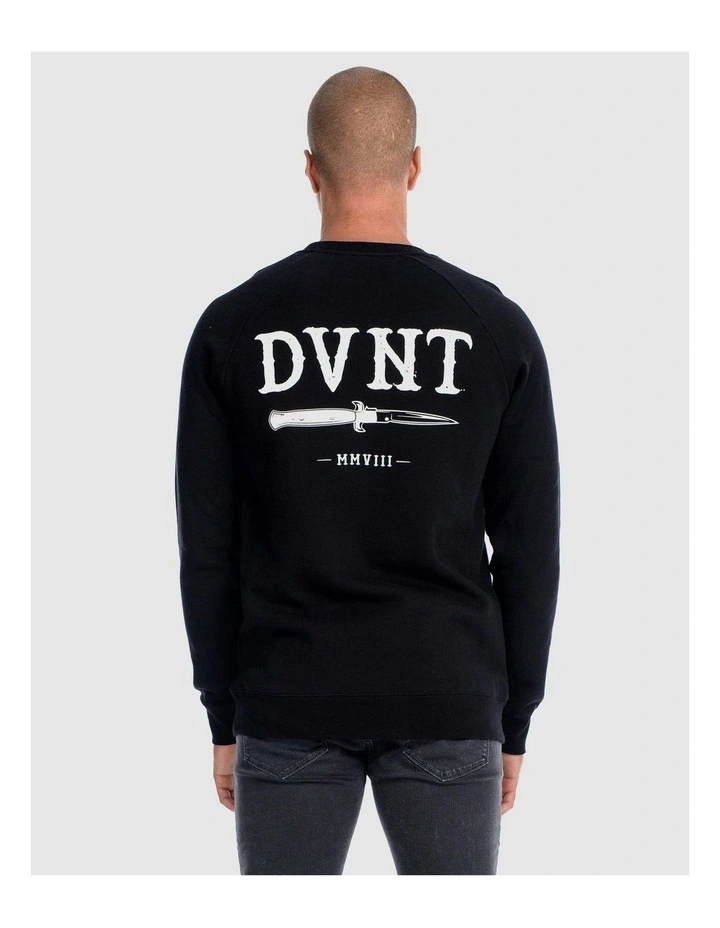 Switchblade Crewneck Sweater in Black image 6