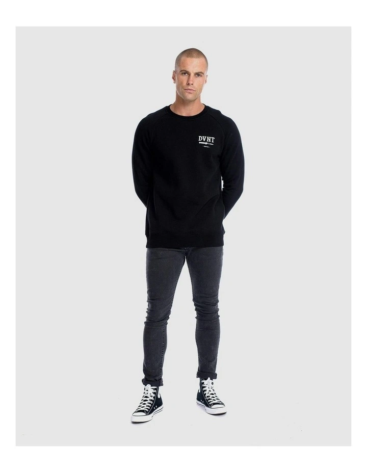Switchblade Crewneck Sweater in Black image 7