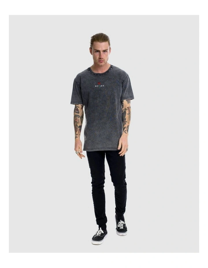 Barbed Rose Tee in Grey image 7