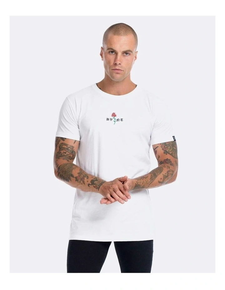 Barbed Rose Tee in White image 1